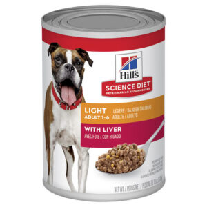 Hill's Science Diet Adult Light Liver Canned Dog Food, 370g, One Can Gippsland Veterinary Group