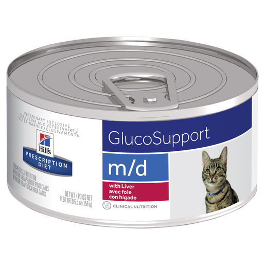 Hill's Prescription Diet m/d GlucoSupport Canned Cat Food 156g Gippsland Veterinary Group