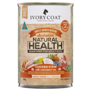 Ivory Coat Chicken Stew with Coconut Oil Grain Free Wet Dog Food 400g Gippsland Veterinary Group