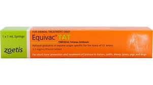 Equivac Tat Vaccine for Tetanus Equine Gippsland Veterinary Group